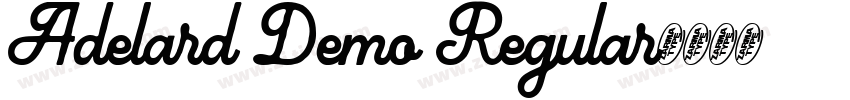 Adelard Demo Regular字体转换